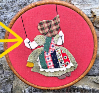 DIY Sunbonnet sur balancoire
