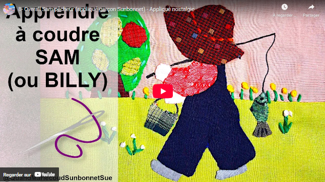 tuto sunbonnet billy patron gratuit