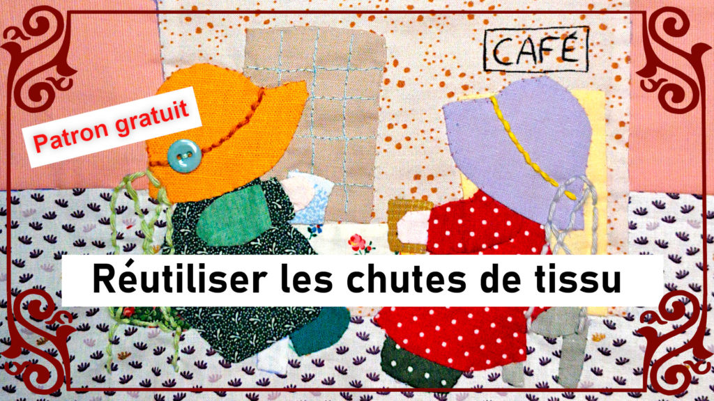 Patron et tutoriel : Sunbonnet Sue au café gratuit